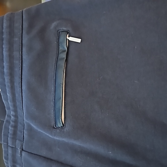 Armani Exchange navy drawstring logo joggers, size medium - Picture 9 of 16